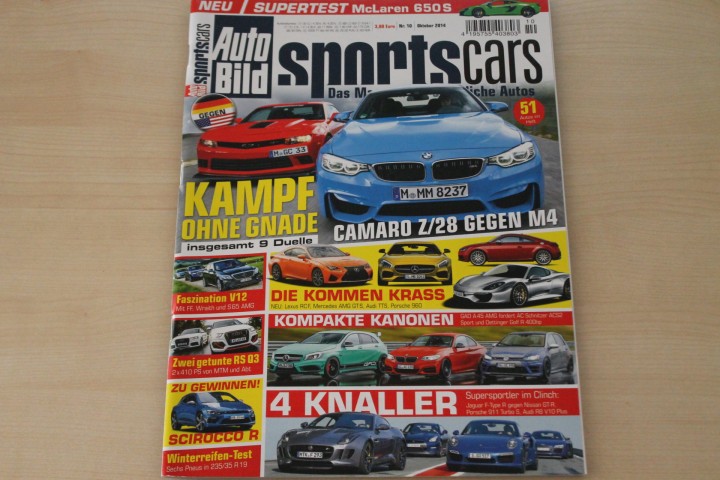 Auto Bild Sportscars 10/2014